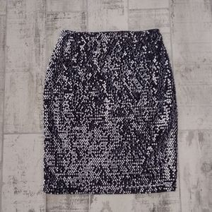 Black Sequin Skirt